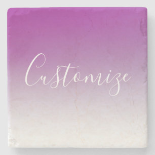 Eenvoudig modern minimalistisch Paarse ombre gradi Stenen Onderzetter