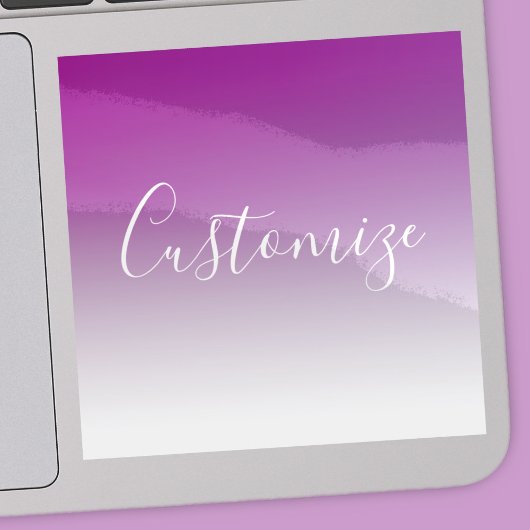 Eenvoudig modern minimalistisch Paarse ombre gradi Sticker