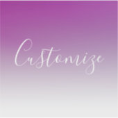 Eenvoudig modern minimalistisch Paarse ombre gradi Sticker (Voorkant)