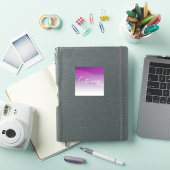 Eenvoudig modern minimalistisch Paarse ombre gradi Sticker (iPad Cover)