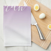 Eenvoudig modern minimalistisch Paarse ombre gradi Theedoek (Quarter Fold)