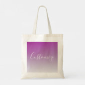 Eenvoudig modern minimalistisch Paarse ombre gradi Tote Bag (Achterkant)