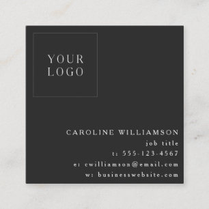Eenvoudig Modern Minimalistisch Professioneel Logo Vierkante Visitekaartje