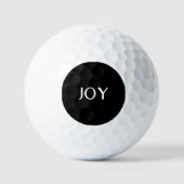 Eenvoudig Modern Minimalistisch Professioneel Zwar Golfballen (Voorkant)