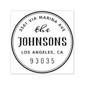 Eenvoudig modern minimalistisch retouradres  zelfinktende stempel (Design)