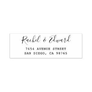 Eenvoudig modern minimalistisch retouradres  zelfinktende stempel