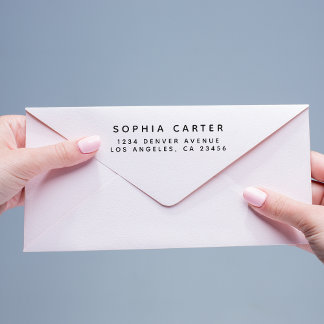 Eenvoudig Modern Minimalistisch Retouradres Zelfinktende Stempel