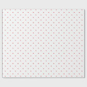 Eenvoudig modern minimalistisch rode harten patroo cadeaupapier (Vlak)