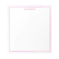 Eenvoudig modern minimalistisch roze twee-rand mon