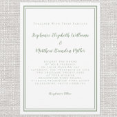 Eenvoudig modern, minimalistisch sage Green Chic W Kaart