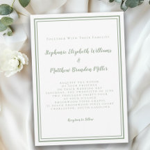 Eenvoudig modern, minimalistisch sage Green Chic W