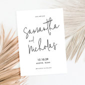 Eenvoudig modern minimalistisch save the date