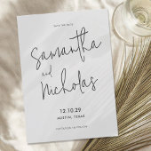 Eenvoudig modern minimalistisch save the date