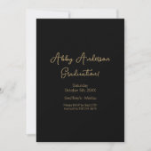 Eenvoudig modern minimalistisch script | zwart Afs Kaart (Voorkant)