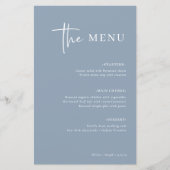 Eenvoudig modern minimalistisch | Stusty Blue Wedd (Voorkant)