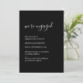 Eenvoudig modern minimalistisch | Verlovingsgroep Kaart (Staand voorkant)