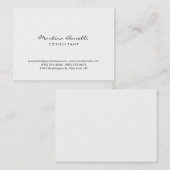 Eenvoudig modern, minimalistisch Visitekaartje (Voorkant / Achterkant)