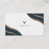 Eenvoudig modern minimalistisch visitekaartje (Achterkant)