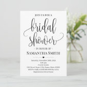 Eenvoudig modern minimalistisch Vrijgezellenfeest Kaart (Staand voorkant)