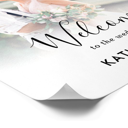 Eenvoudig modern minimalistisch welkomstteken voor poster (Hoek)