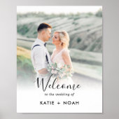 Eenvoudig modern minimalistisch welkomstteken voor poster (Voorkant)