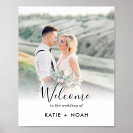 Eenvoudig modern minimalistisch welkomstteken voor poster