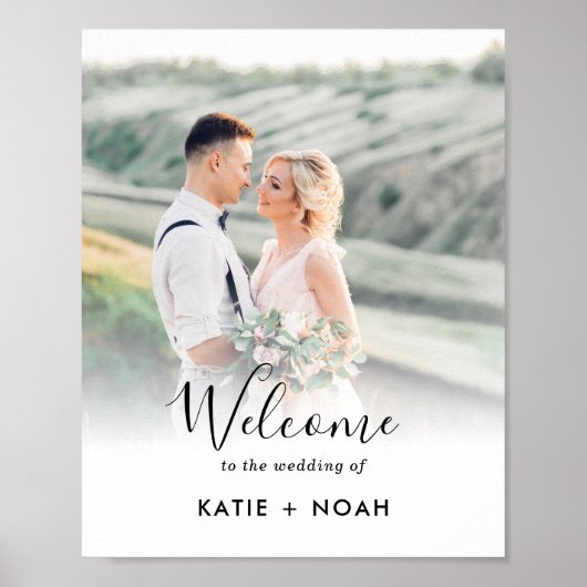 Eenvoudig modern minimalistisch welkomstteken voor poster (Voorkant)