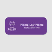 Eenvoudig modern minimalistisch zakelijk Logo Paar Naamplaatje (Voorkant)