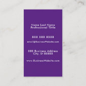 Eenvoudig modern minimalistisch zakelijk Logo Paar Visitekaartje (Achterkant)
