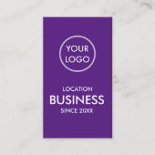 Eenvoudig modern minimalistisch zakelijk Logo Paar Visitekaartje (Voorkant)