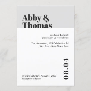 Eenvoudig, modern, minimalistisch zwart, grijs huw kaart