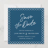 Eenvoudig Modern Minimum Script Wedding slaat de d Save The Date (Voorkant)