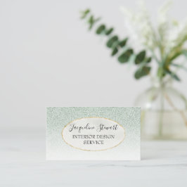 Eenvoudig modern, Mint Elegant Retro Professional Visitekaartje