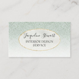 Eenvoudig modern, Mint Elegant Retro Professional Visitekaartje
