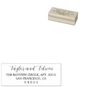 Eenvoudig modern, modern retouradres rubberstempel (Gestempeld)