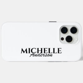 Eenvoudig modern Monogram iPhone 15 Pro Max Hoesje