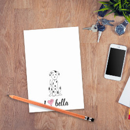 Eenvoudig modern monogram Dalmatiaans stijlvol bee Post-it® Notes