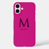 Eenvoudig Modern Monogram Hoesje-Mate iPhone Case (Achterkant)