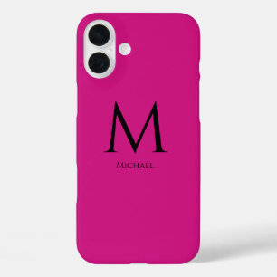 Eenvoudig Modern Monogram Hoesje-Mate iPhone Case