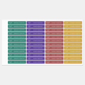 Eenvoudig Modern Monogram Kinder Naam Kleding Labels (Vel)