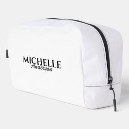 Eenvoudig modern Monogram Toilettasje
