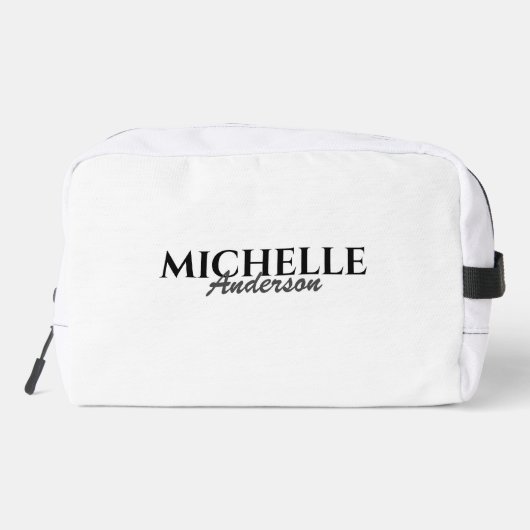 Eenvoudig modern Monogram Toilettasje (Achterkant)