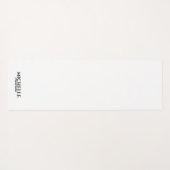 Eenvoudig modern Monogram Yogamat (Achterkant (horizontaal))