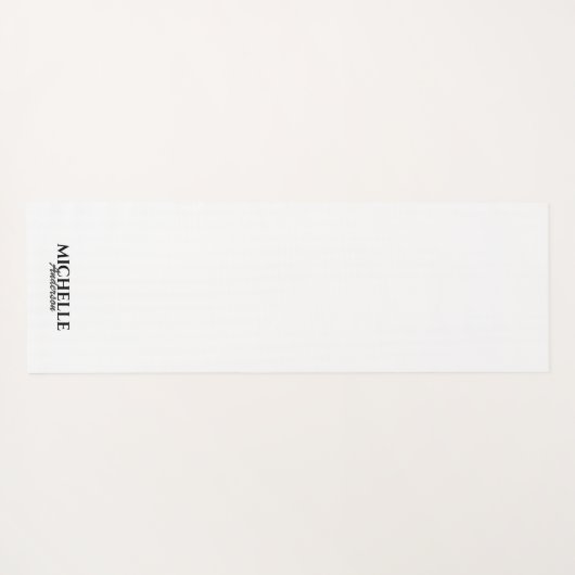Eenvoudig modern Monogram Yogamat (Achterkant (horizontaal))