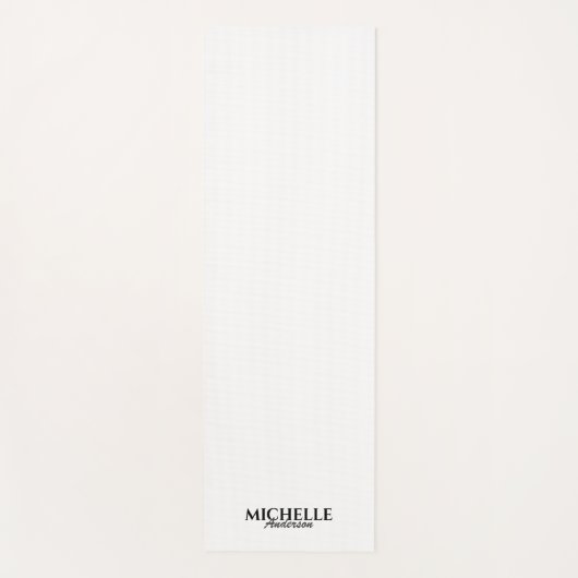 Eenvoudig modern Monogram Yogamat (Voorkant)