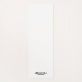 Eenvoudig modern Monogram Yogamat (Achterkant)