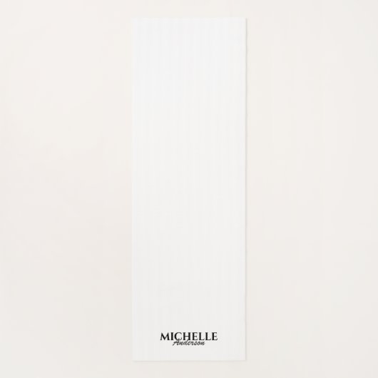 Eenvoudig modern Monogram Yogamat (Achterkant)