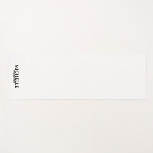 Eenvoudig modern Monogram Yogamat (Voorkant (horizontaal))