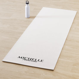 Eenvoudig modern Monogram Yogamat