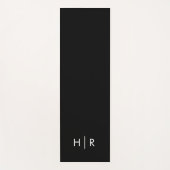 Eenvoudig modern Monogram Yogamat (Voorkant)